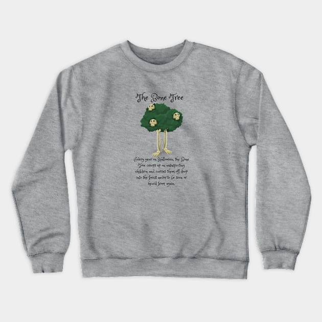 The Bone Tree Crewneck Sweatshirt by AlmostMaybeNever